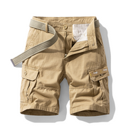 Olive Cotton Cargo - Shorts