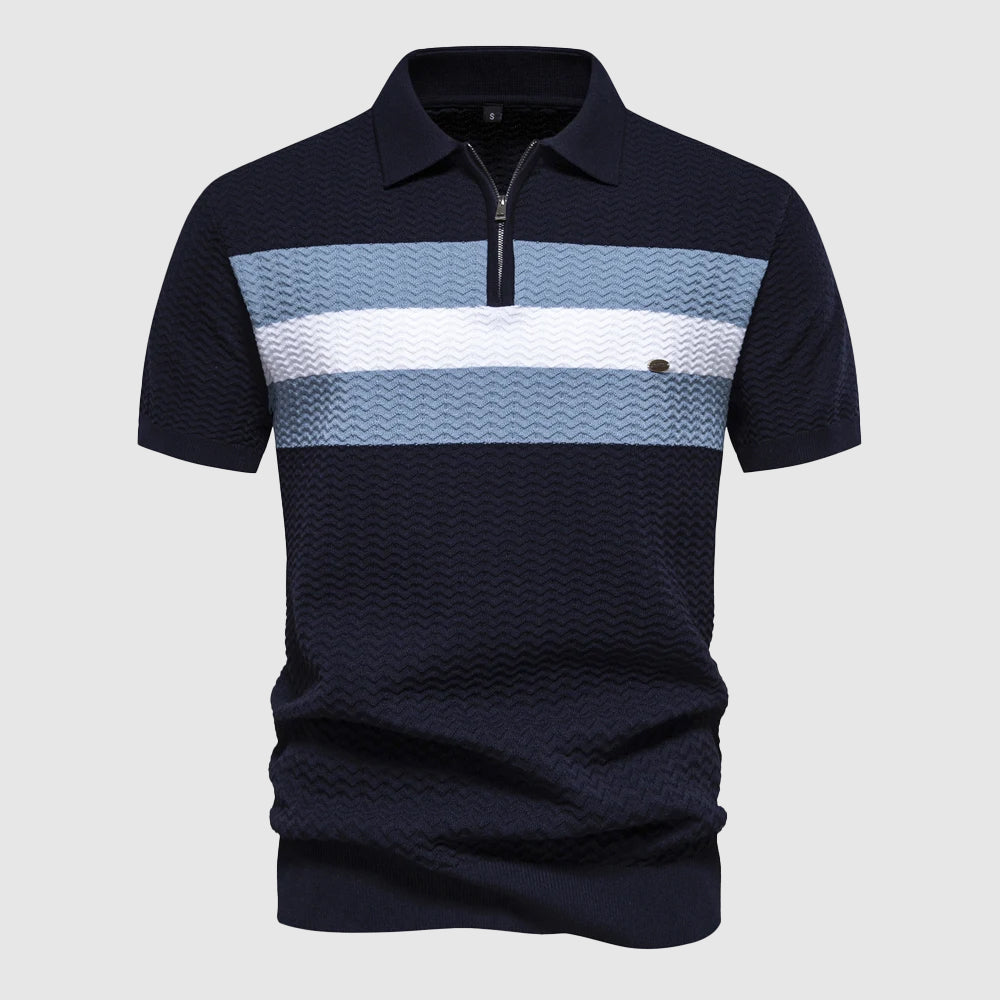 Marina Zip Polo - Polo Shirt CASA LARO MEN