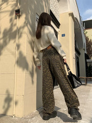 Leopard Print Denim - Jeans