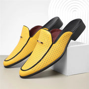 Genuine Leather Slip-On - Mules