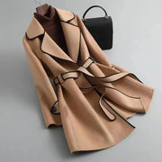 Classic Double-Breasted Belted Trench - Coat