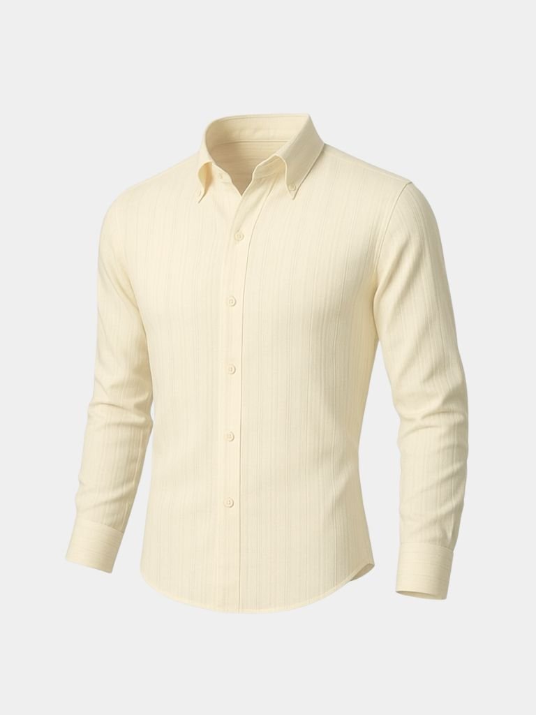 Striped Button Down Seersucker Shirt - Casa Laro CASA LARO