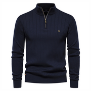 Onyx Zip-Up Knit - Sweater