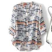 Printed Linen - Blouse