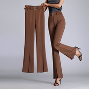 Flared Wide-Leg - Trousers