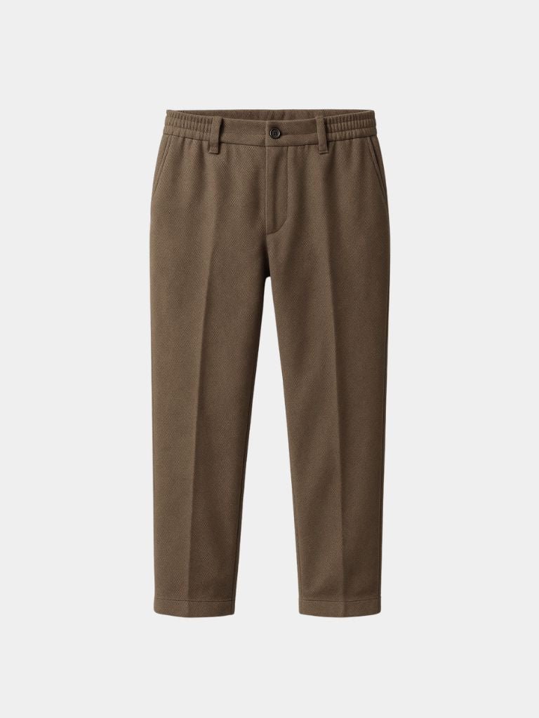 Essential Stretchy Straight Trousers - Casa Laro CASA LARO