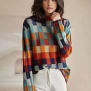 Patchwork Turtleneck - Sweater