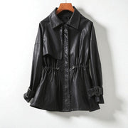 Geneva Cinched Leather - Jacket