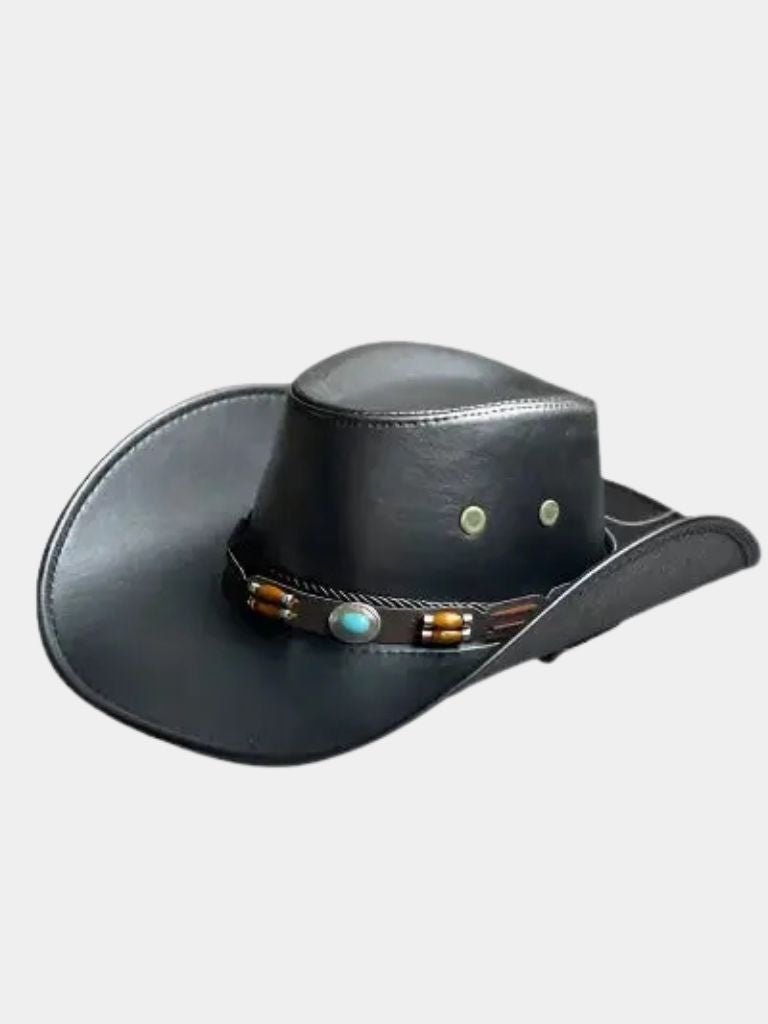 Western Cowboy Leather Hat - Casa Laro CASA LARO