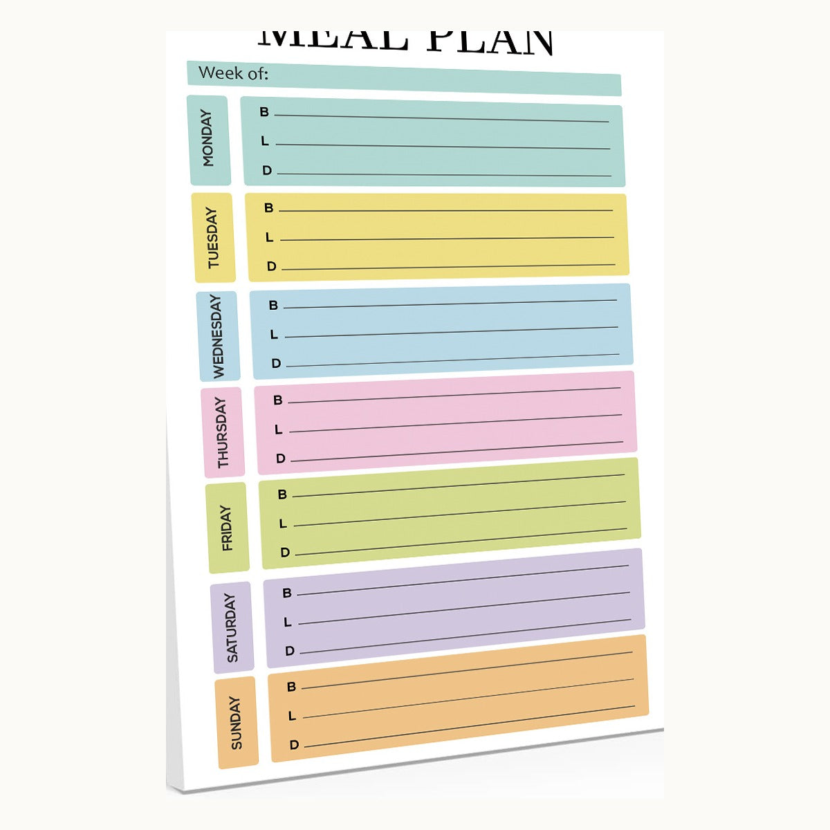Planora weekly meal grid close view