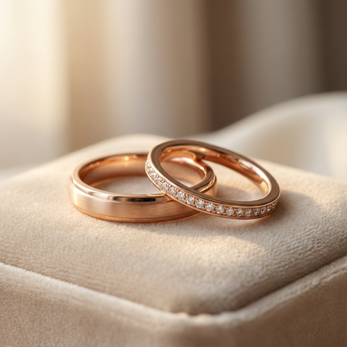 Rose Gold Ring Set
