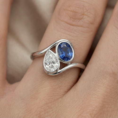 Toi et Moi Engagement Ring