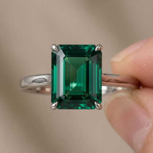 Green Engagement Ring