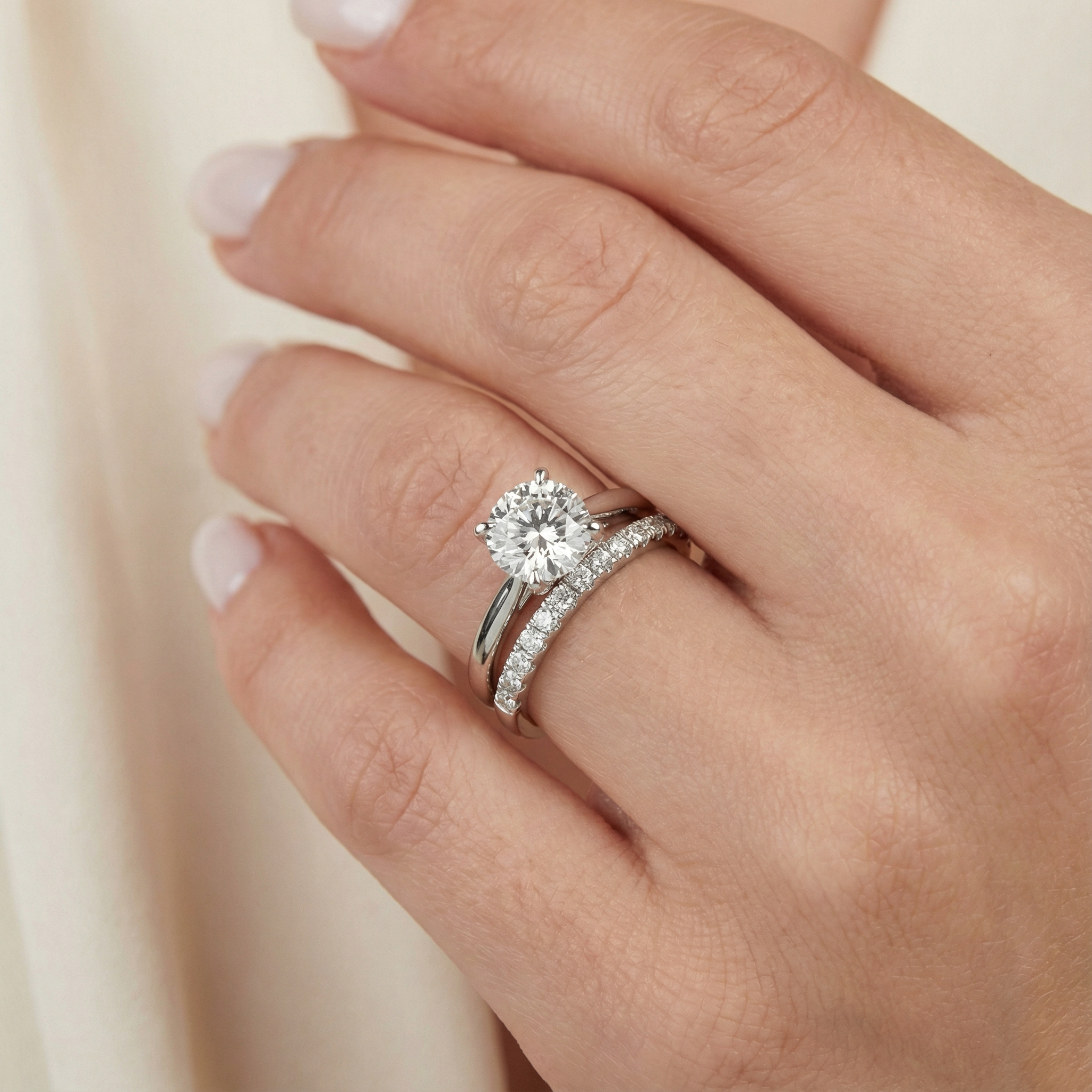 White-Gold-Ring-Set CASA LARO