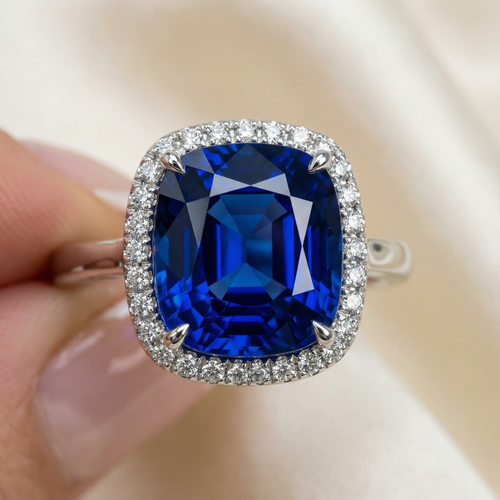 Blue Stone Engagement Ring