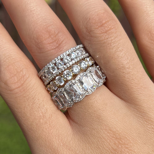 Sona Simulated Wedding Bands