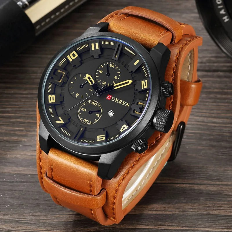 Stainless Steel Black Dial - Chronograph Watch