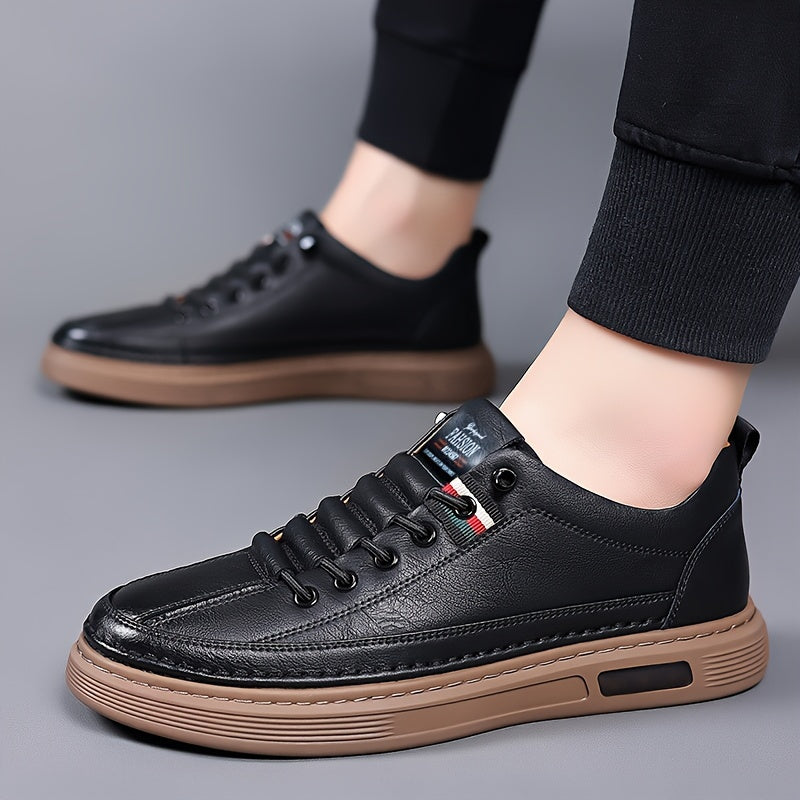 Leather Lace-Up Low-Top - Sneaker