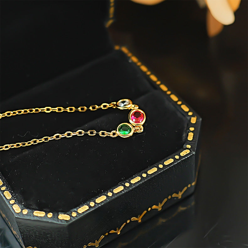 Casa Laro - Design Colorful 925 Silver Bracelet Shine of Diamond
