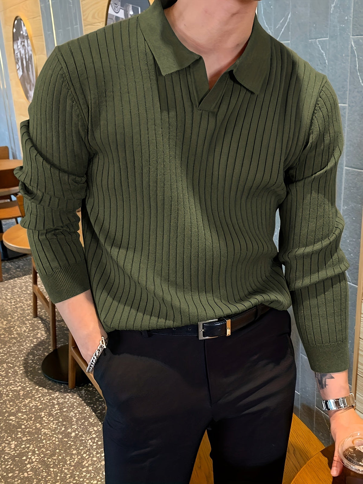 Vienna Ribbed Knit - Polo