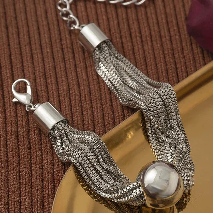 Sterling Silver Moon Drop Pendant - Necklace