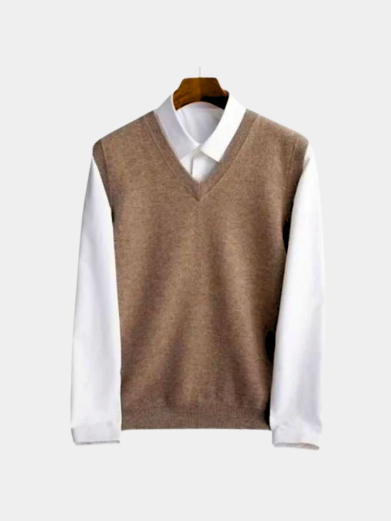 100% Merino Wool Sweater Vest - Casa  Laro CASA LARO