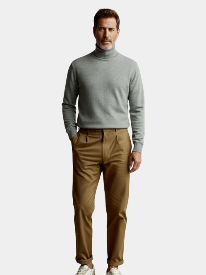 100% Merino Wool Turtleneck Sweater - Casa  Laro CASA LARO