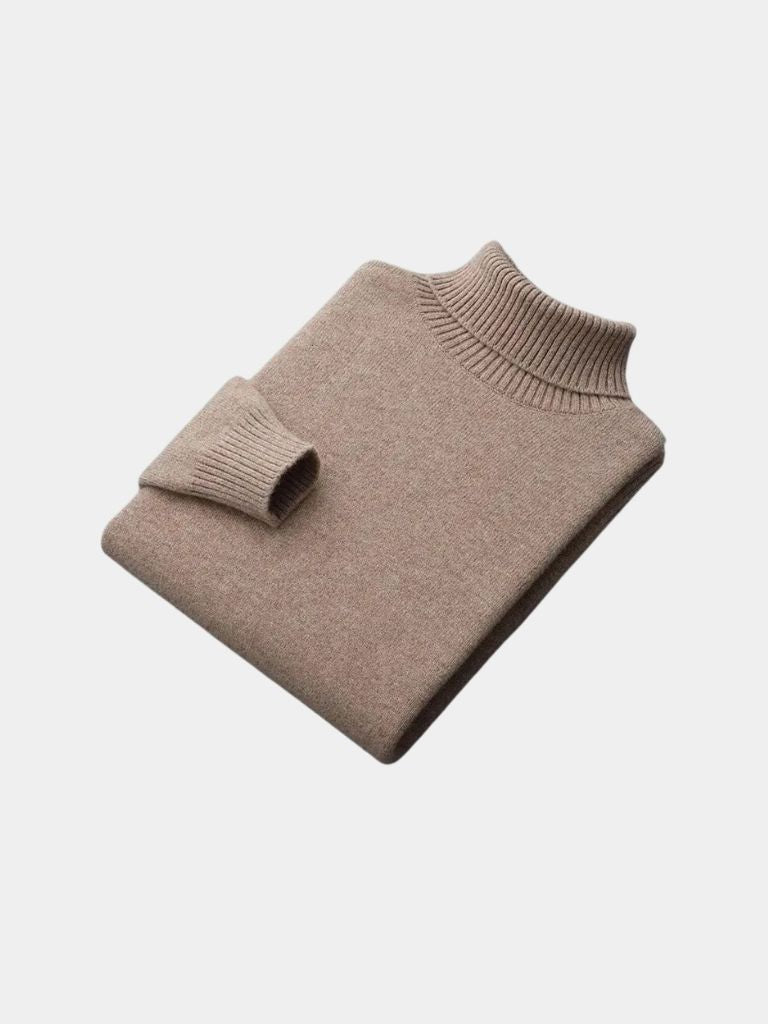 100% Merino Wool Turtleneck Sweater - Casa  Laro CASA LARO