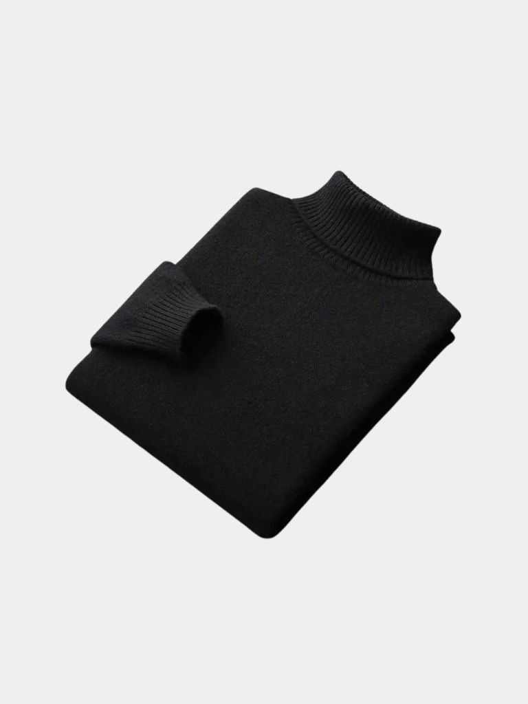 100% Merino Wool Turtleneck Sweater - Casa  Laro CASA LARO