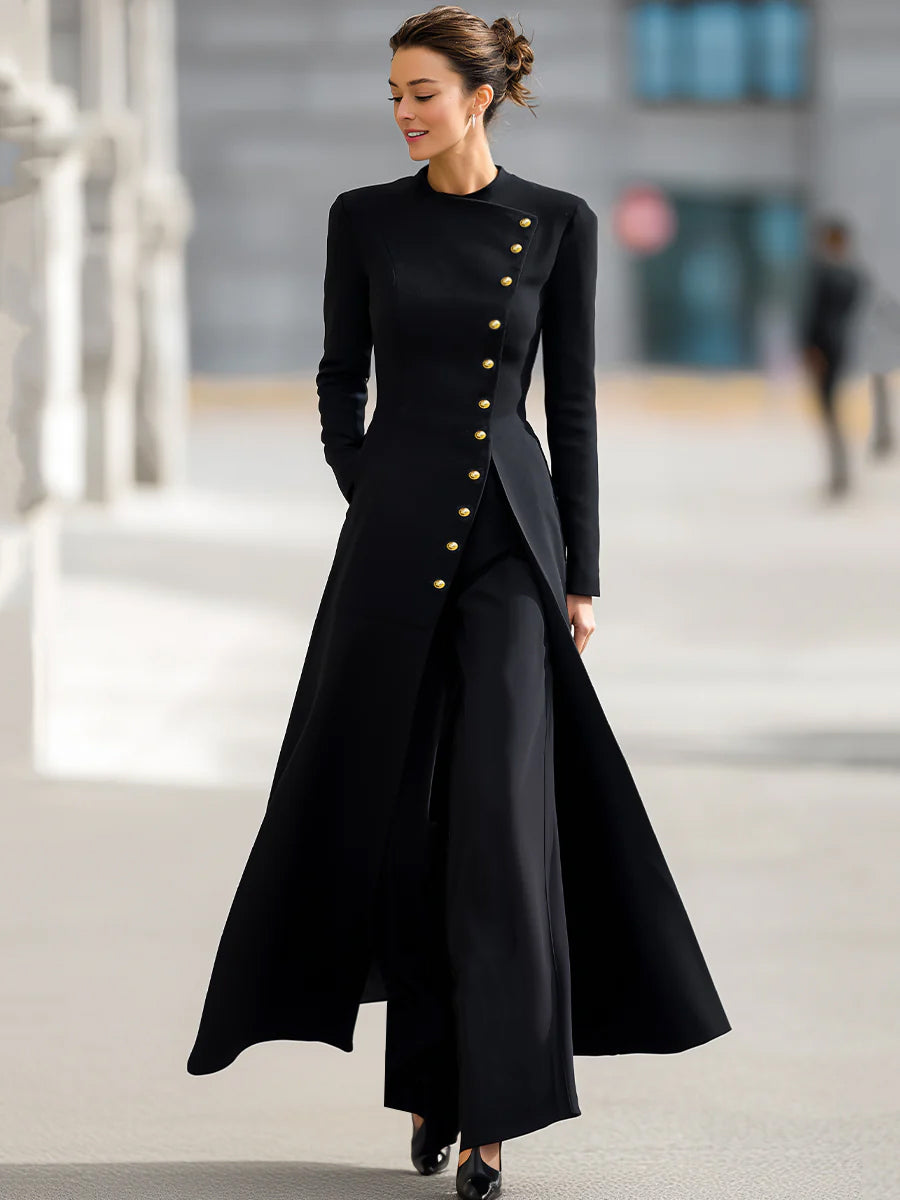 Elegant Long Blazer And Trousers Set HWT