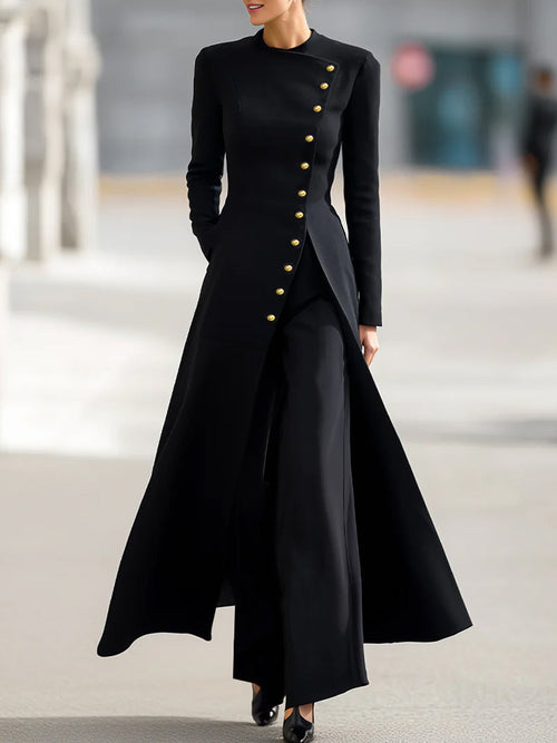 Elegant Long Blazer And Trousers Set HWT