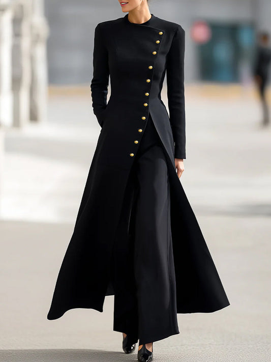 Elegant Long Blazer And Trousers Set HWT
