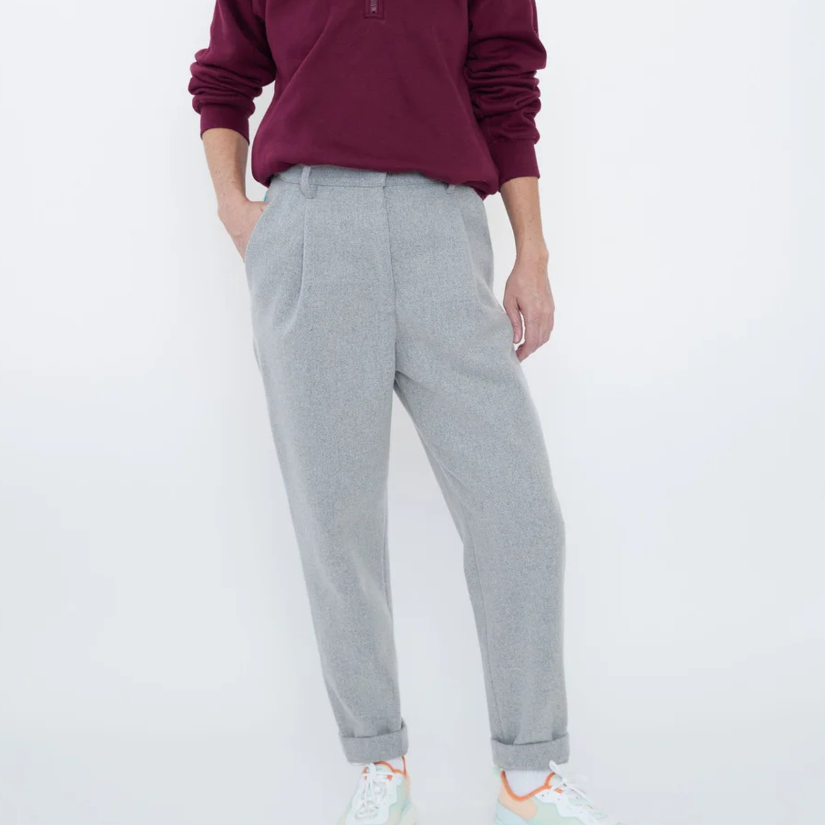 Leona | Light Grey Trousers
