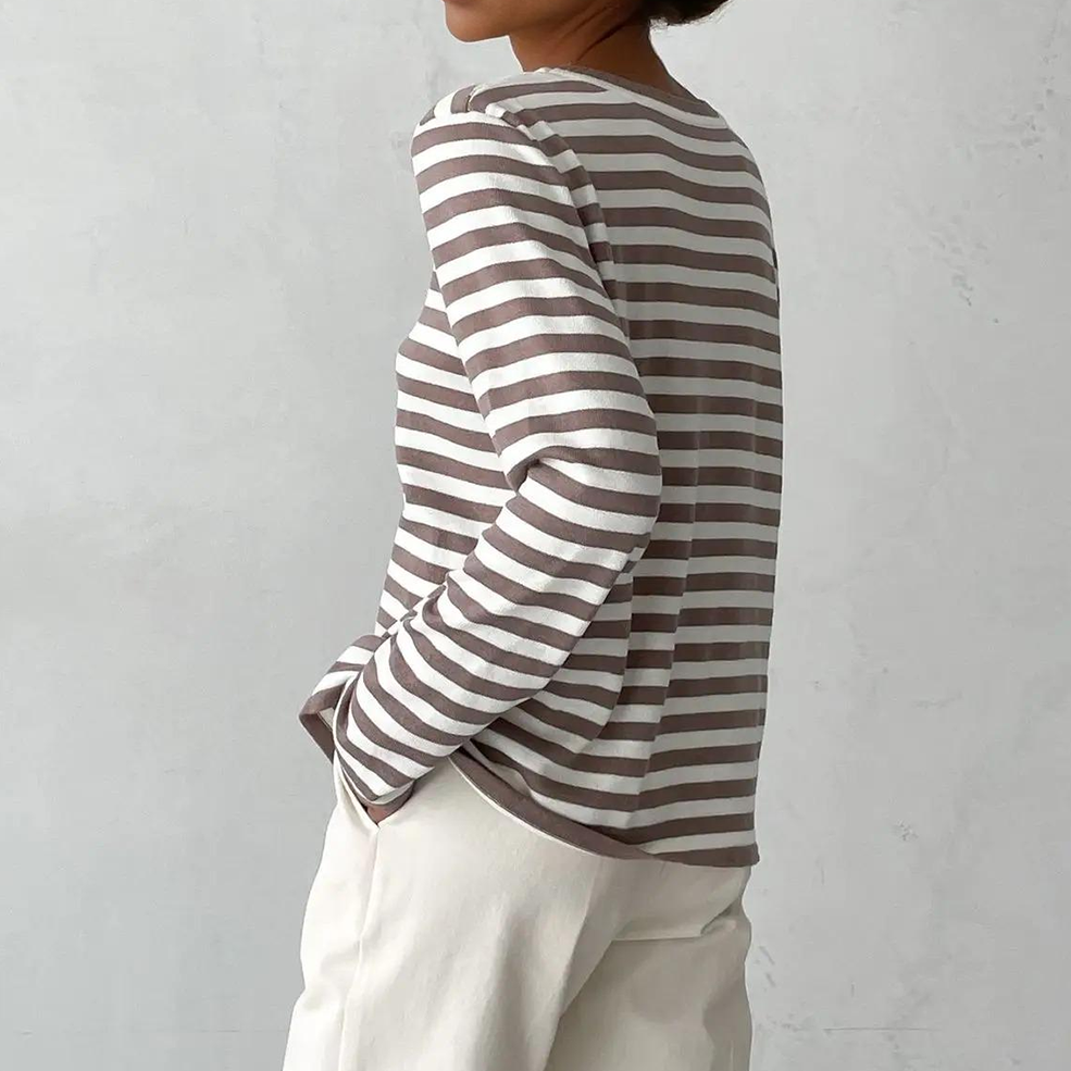 Striped Cotton Button-Down - Shirt
