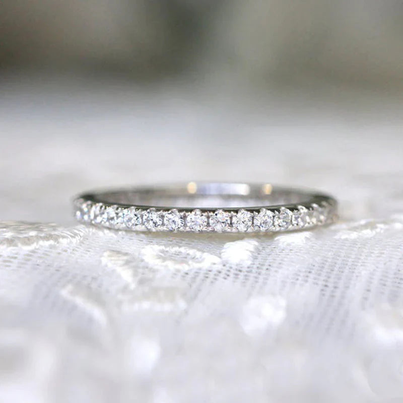 2PCS Three Stone Radiant Cut Bridal Set In Sterling Silver shineofdiamond