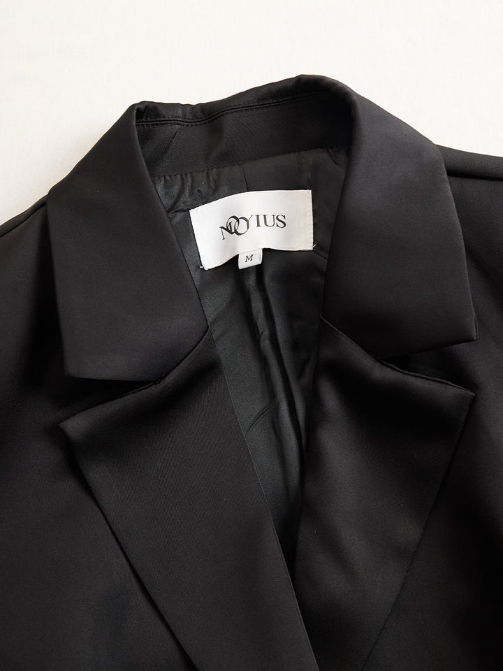 Elegant Tailored Blazer Panel Lace Gown Set HWT