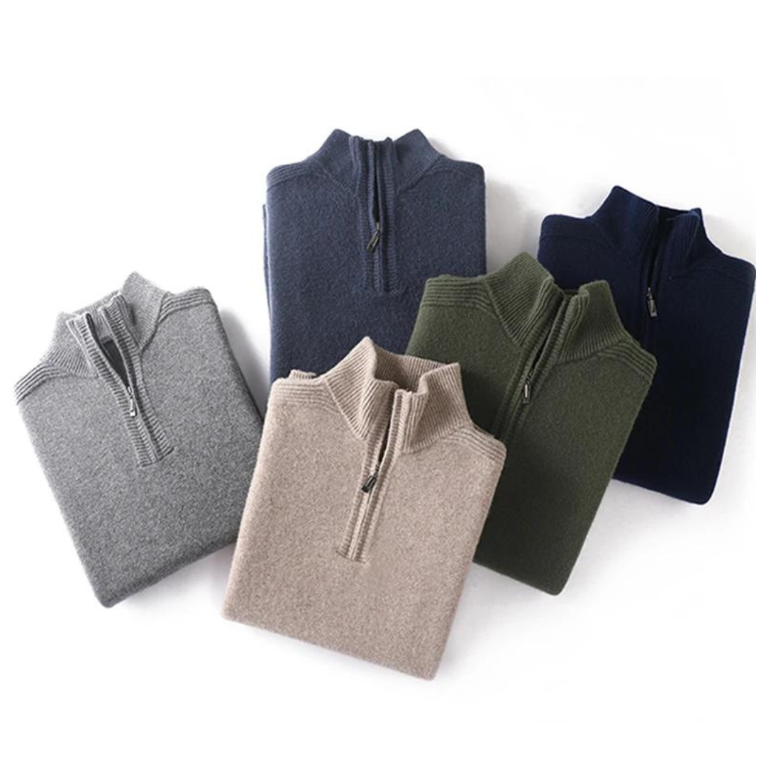 Merino Wool Quarter Zip - Sweater