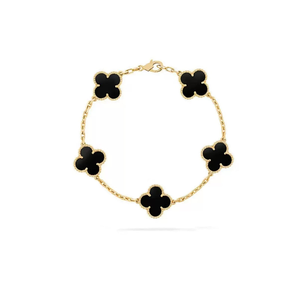 Four-leaf Clover Five-flower Bracelet Shineofdiamond
