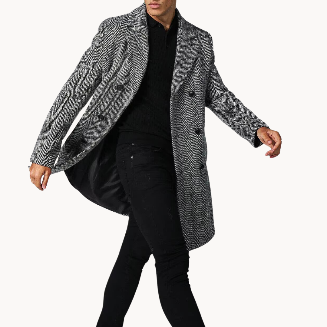 Double-Breasted Tailored - Coat