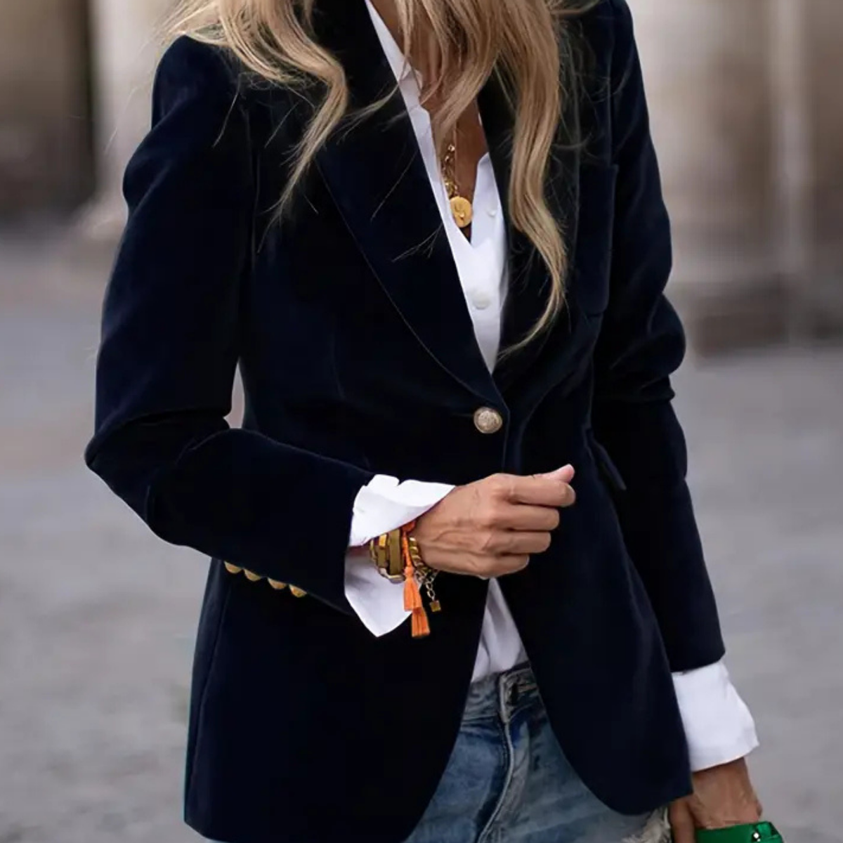 Melissa - Elegant Velour Jacket