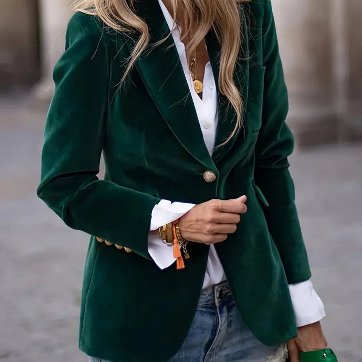 Melissa - Elegant Velour Jacket