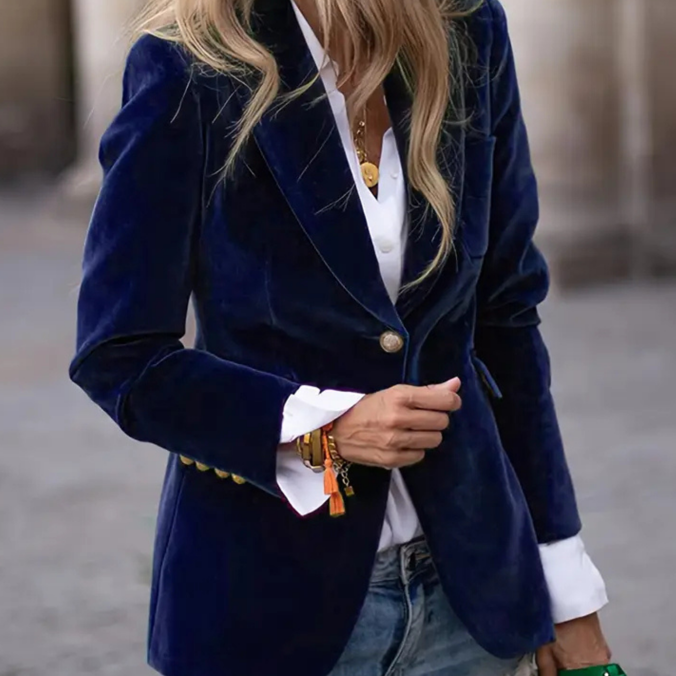 Melissa - Elegant Velour Jacket