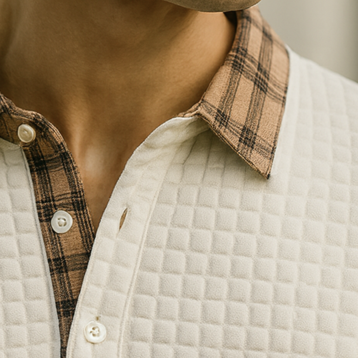 Joven | Check Pattern Polo Shirt