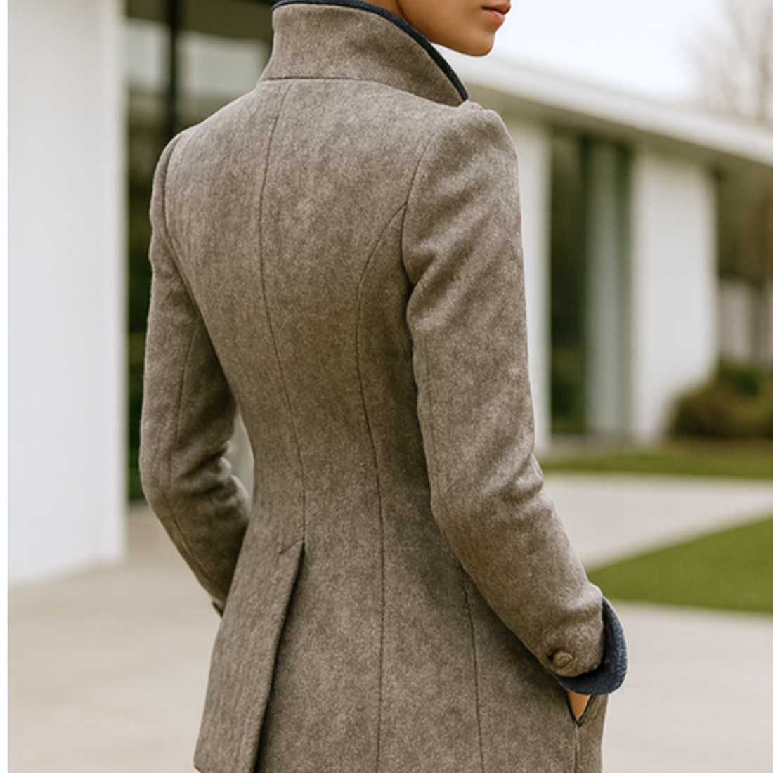 Valerie - Elegant High-Neck Cardigan