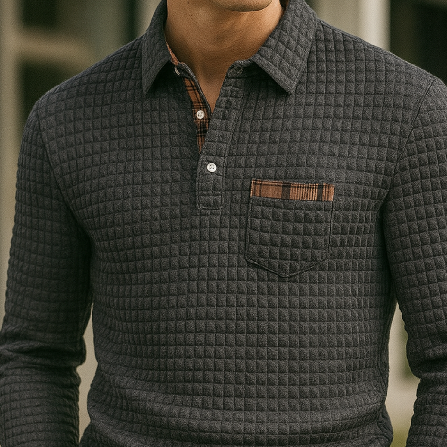 Joven | Check Pattern Polo Shirt