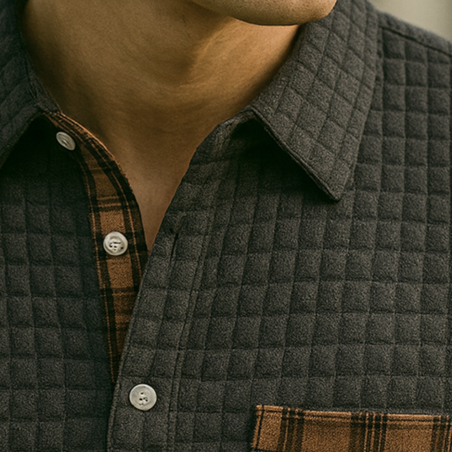 Joven | Check Pattern Polo Shirt