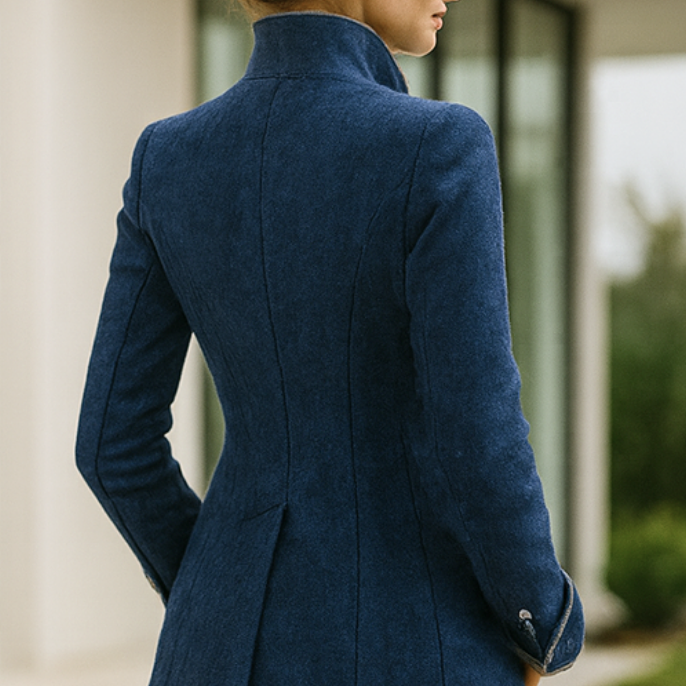 Valerie - Elegant High-Neck Cardigan