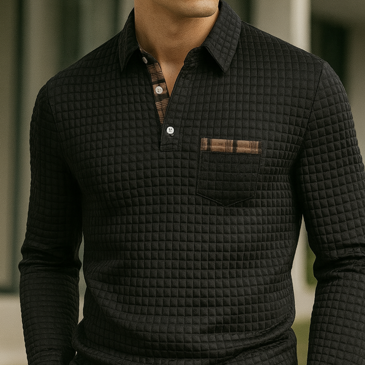 Joven | Check Pattern Polo Shirt