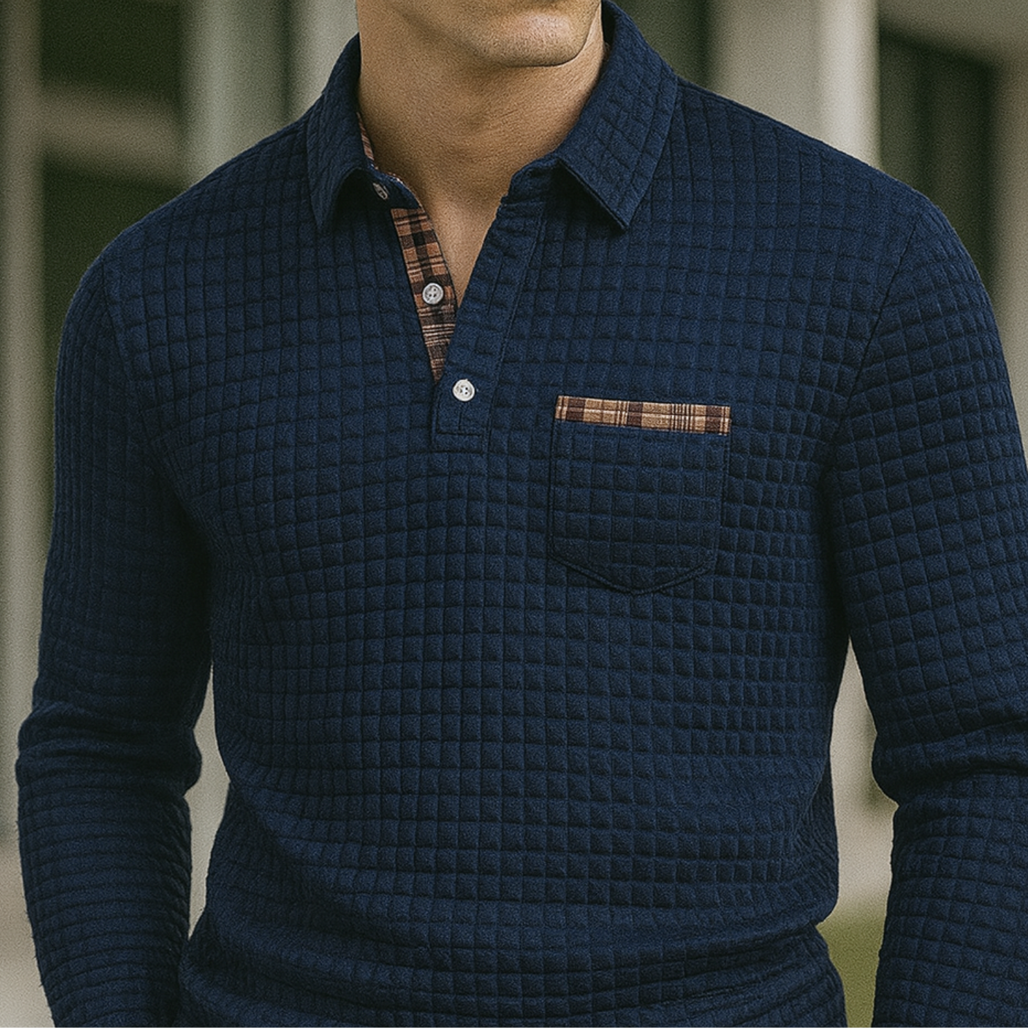 Joven | Check Pattern Polo Shirt