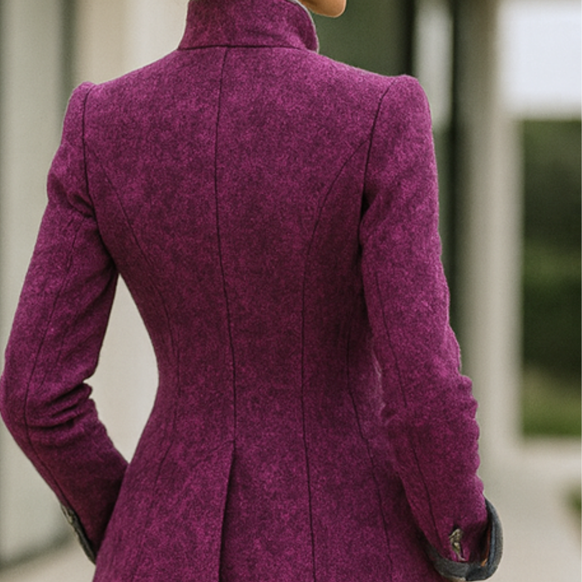 Valerie - Elegant High-Neck Cardigan